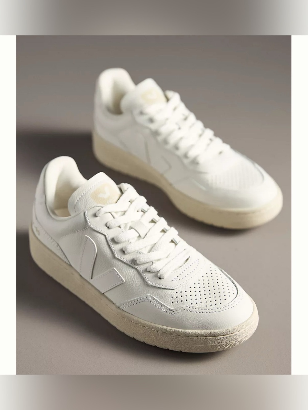 Veja V-90 Leather Extra White Shoes Sneakers - 8 EUC!